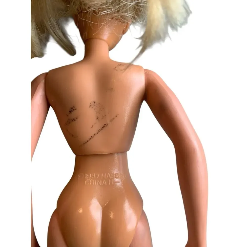 Vintage 1987 Lookin Smart Maxie Doll Poseable Hasbro Made To Mov Barbie Clone D8
